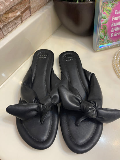 A New Day Black Sandals Women sz 11