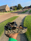 Dolce Vita platform sandals black tan women sz 8.5