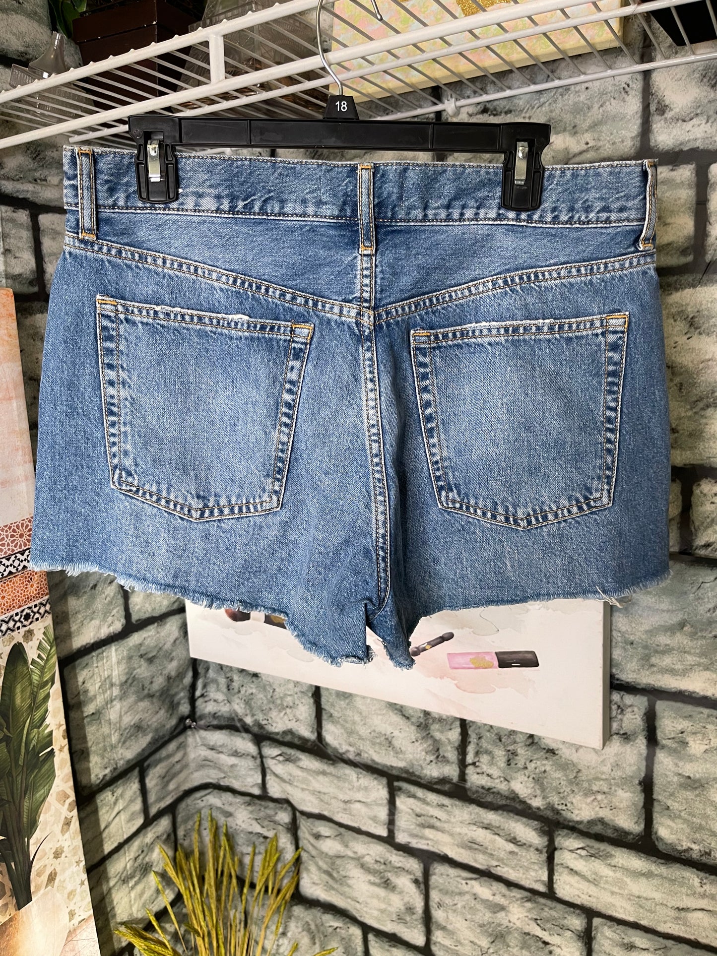 MNG Blue Jean Shorts Women sz 8