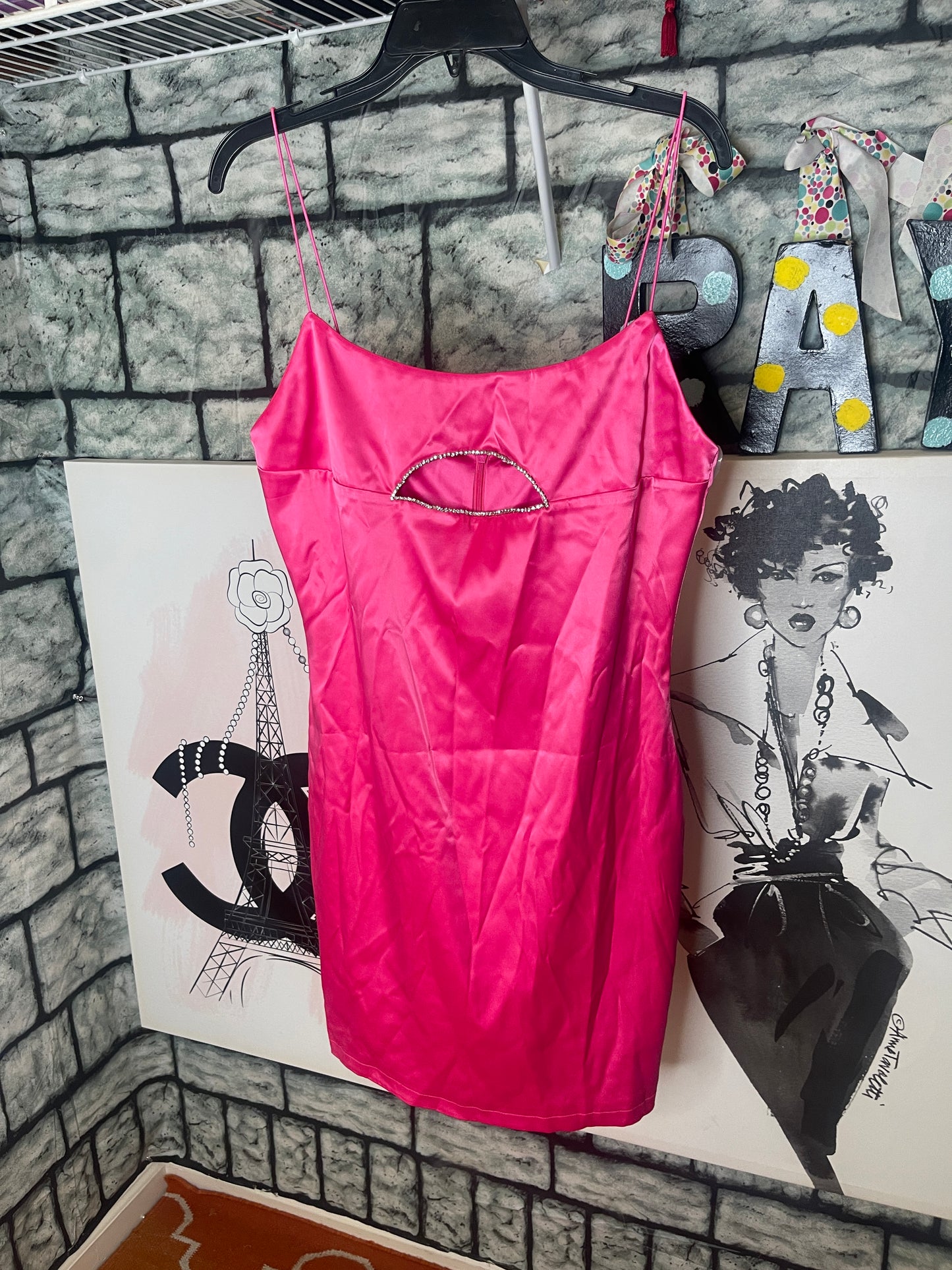 NEW Fashion Nova Pink Dress Women sz 1XL