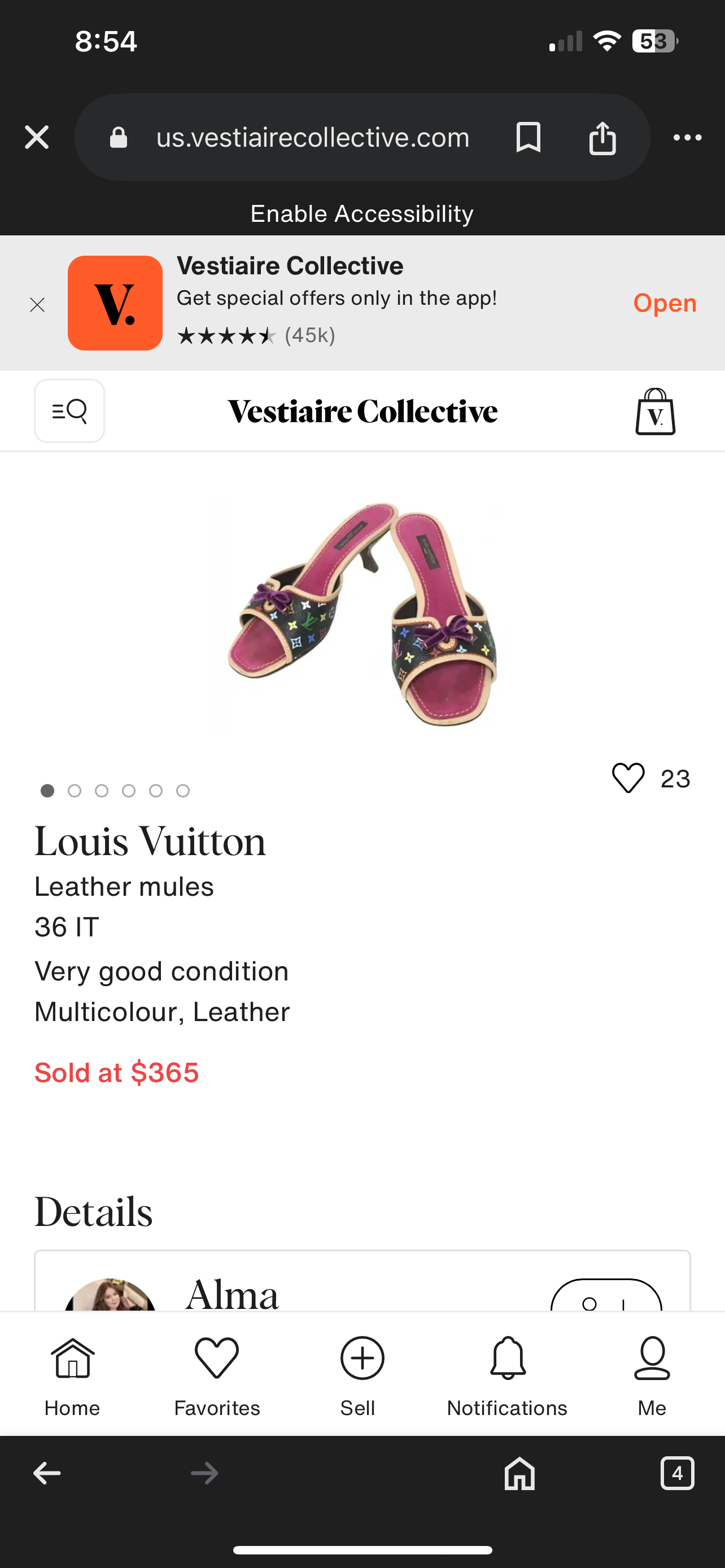 NEW "LV" Pink Heels (see details) Women sz 36 = 6