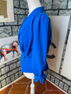 Eva Mendes Blue Button Blouse Women sz Small