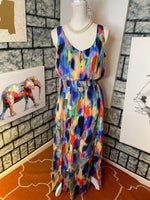 Maeve colorful dress women sz 12