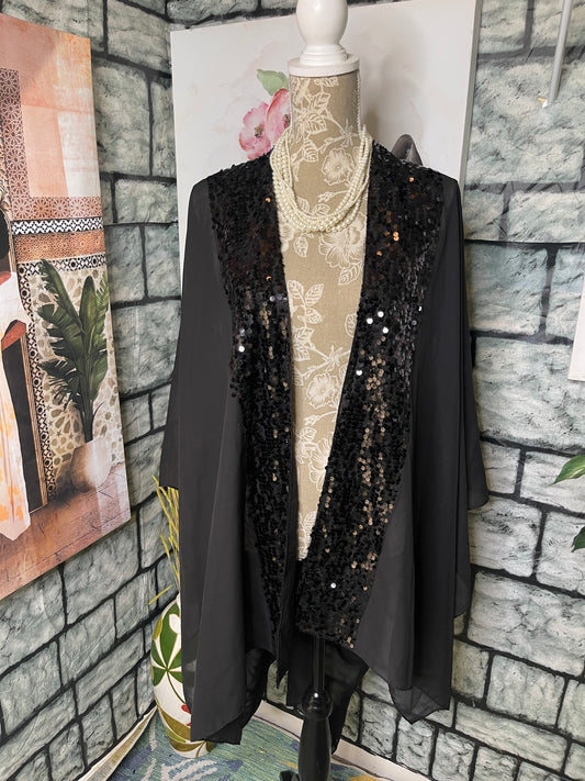 Marc New York Black Sequin Cover Women sz One Size