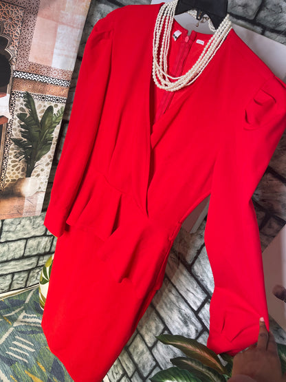 Red Dress Women sz Large (WOULD BEST FIT XL)