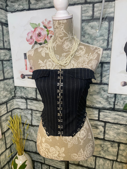 NEW Fashion Nova Black Crop Top Women sz Small