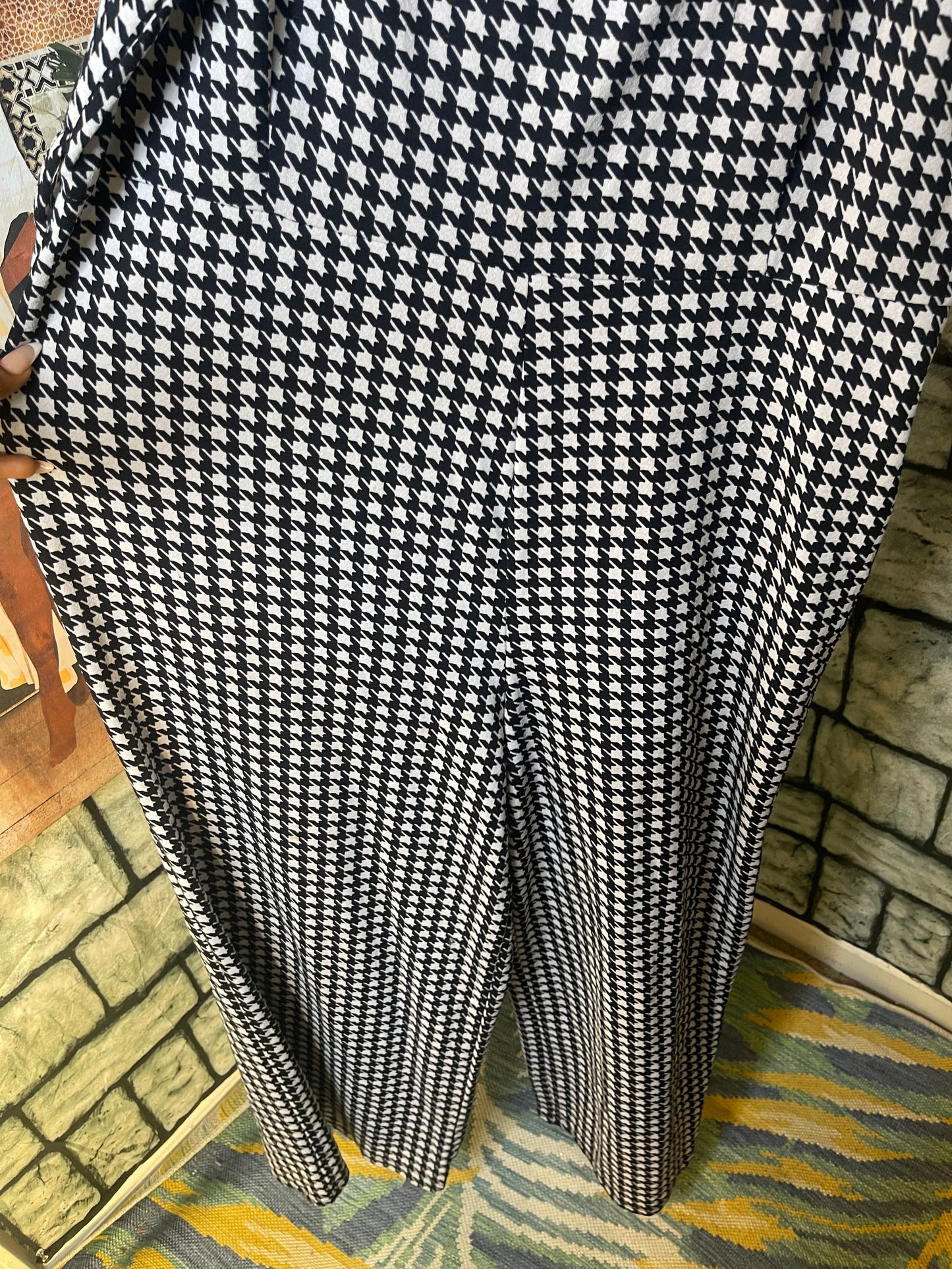 Jolie Joy Black White Jumpsuit women sz 2XL