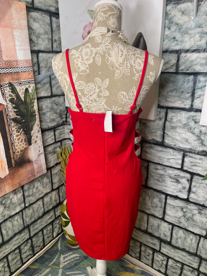 NEW Almost Famous Red Dress Women sz XL
