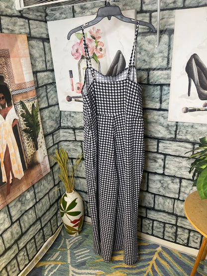 Jolie Joy Black White Jumpsuit women sz 2XL