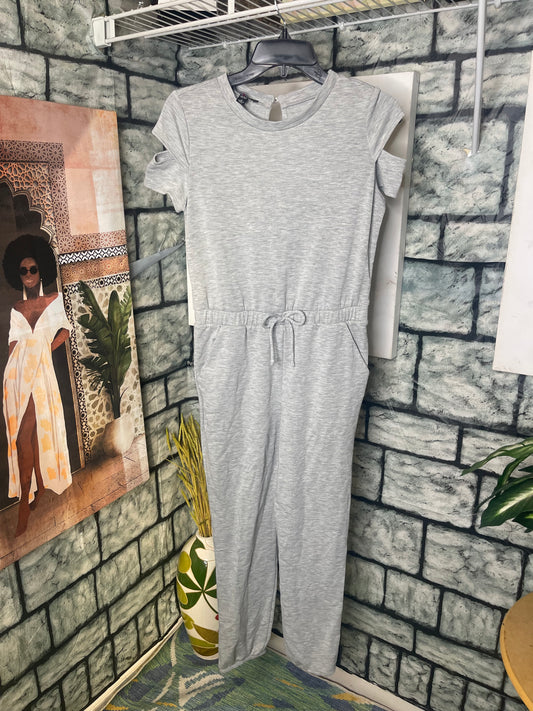 Amy Byer Gray Jumpsuit Girls sz Large 14