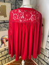 Lane Bryant red blouse women sz 18/20