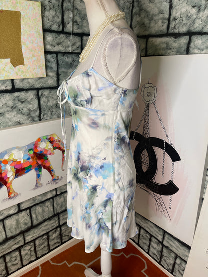 NEW BEC Bridge Blue White Dress Women sz Small