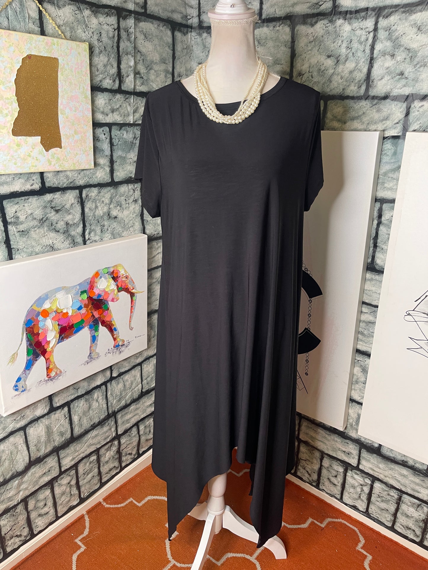 Love Chesley Black Dress Women sz Large