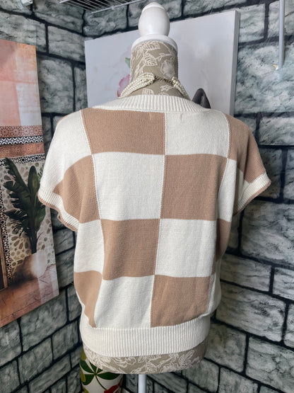 Moon & Madison Brown Tan Sweater Women sz Large