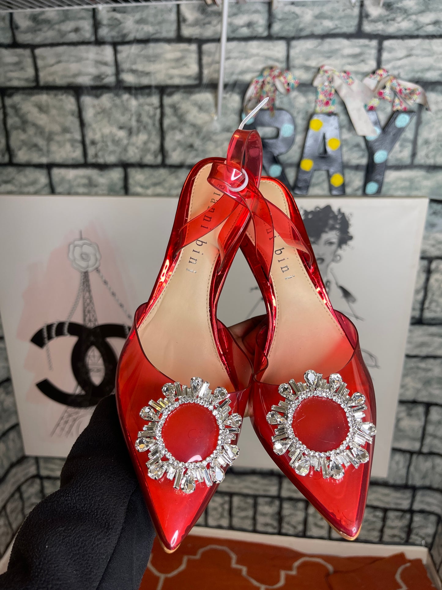 NEW Gianni Bini red heels women sz 11