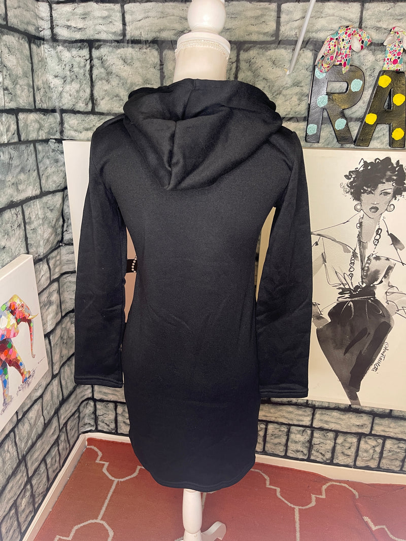 NEW Fanct Qube Black Dress Women sz Medium
