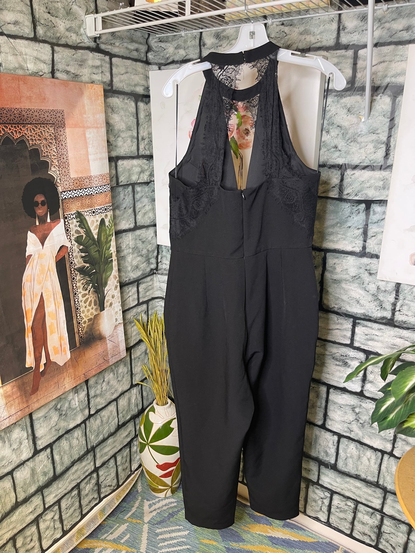 Express Black Jumpsuit Women sz 12