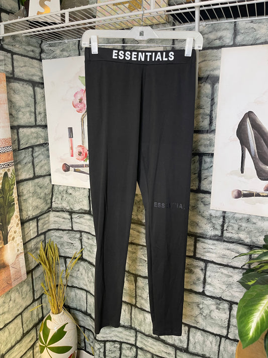 "Essentials" Black Tights Women sz Medium