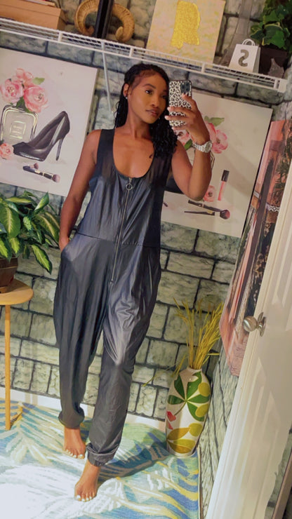 Curvy Girl Black Jumpsuit Women sz 2XL