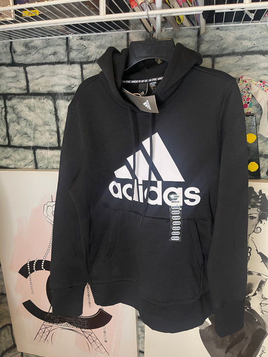 NEW Adidas hoodie black women sz medium