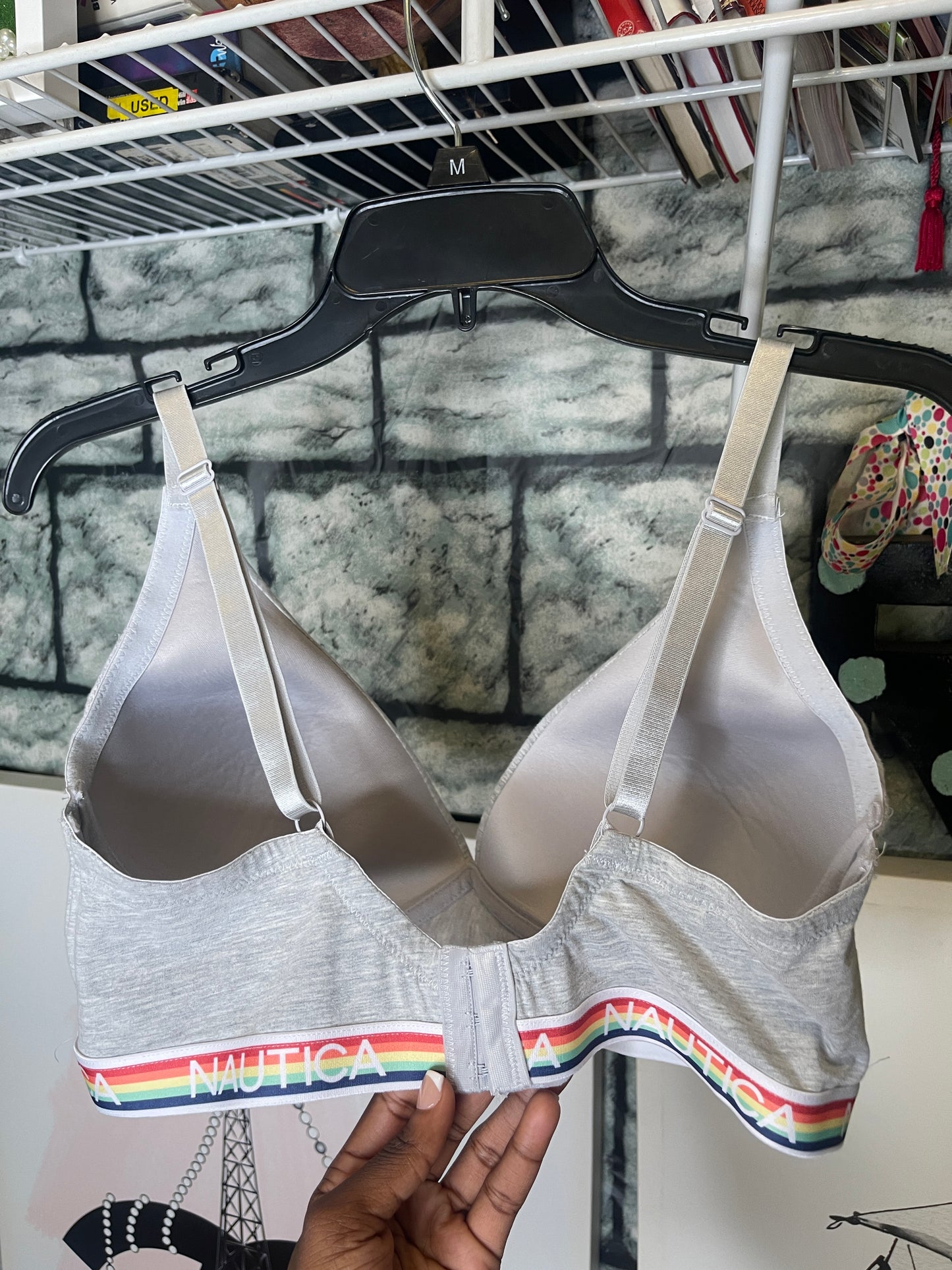 Nautica Gray Bra Women sz 40D