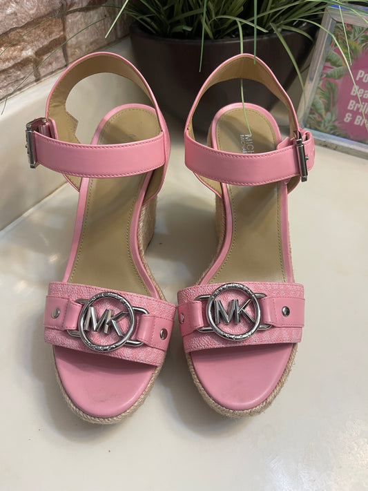 Michael Kors Pink Wedges Women sz 7
