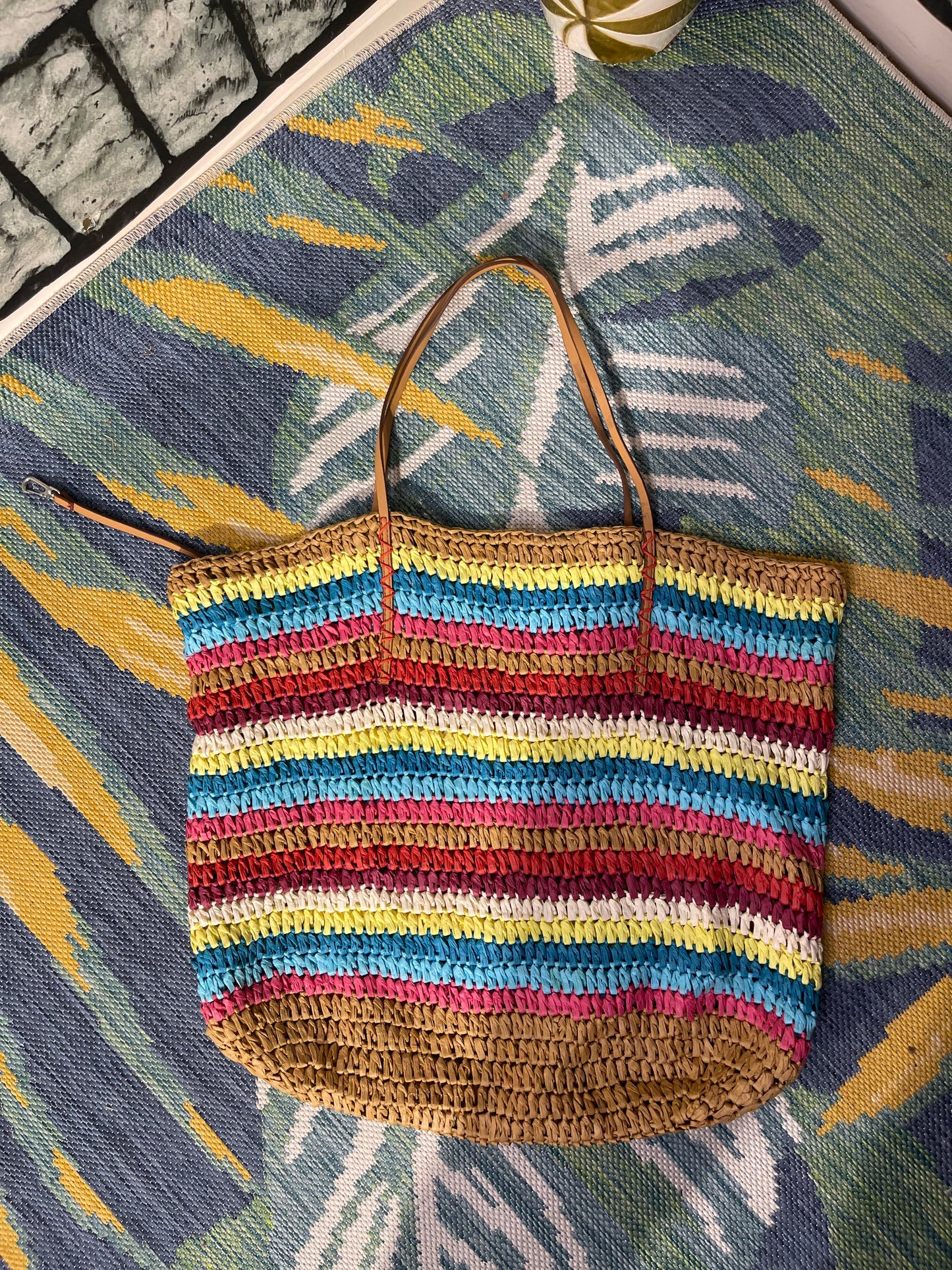 Colorful Straw Bag