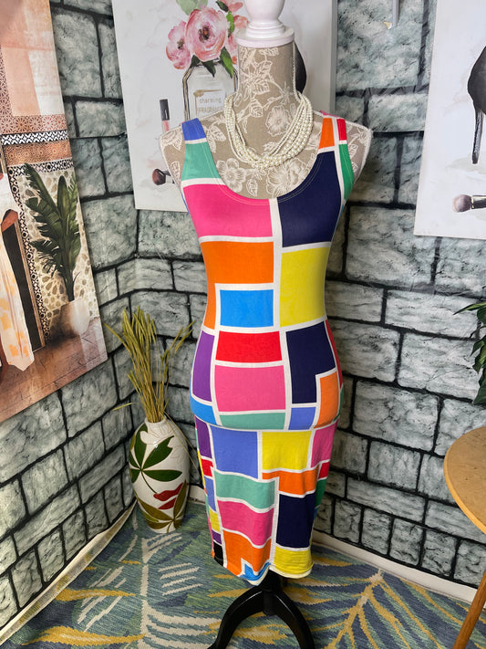 Love Colorful Dress Women sz Small