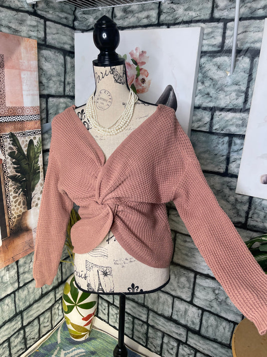 Moon & Madison Tan Sweater Women sz Medium