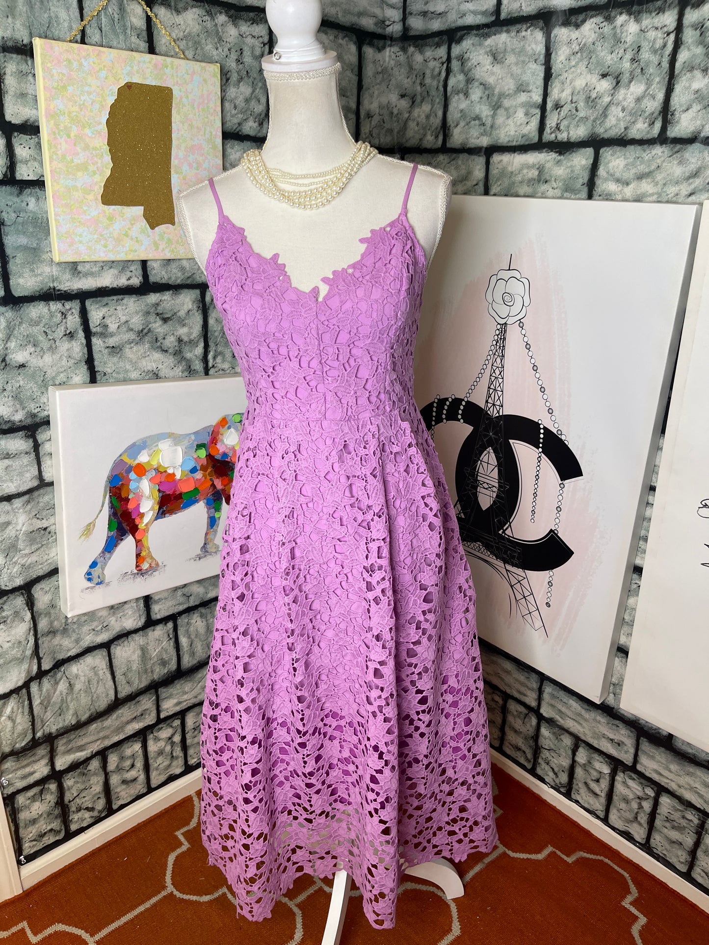 Astr Purple Dress Women sz Medium