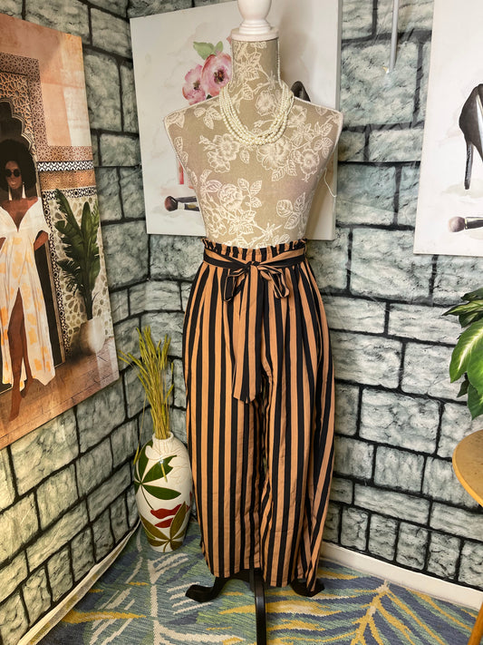 Shein Brown Black Pants Women sz XS