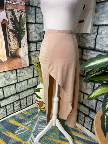 Shein Nude Skirt Women sz Small