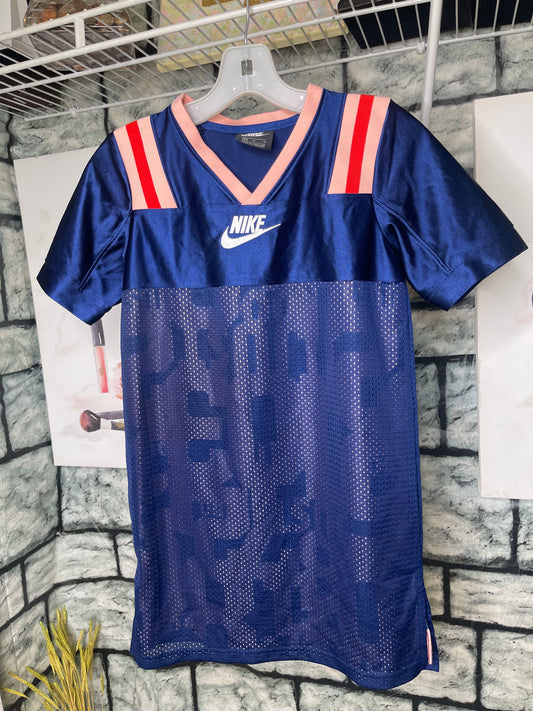 Nike Blue Pink Jersey Dress Girls sz Large
