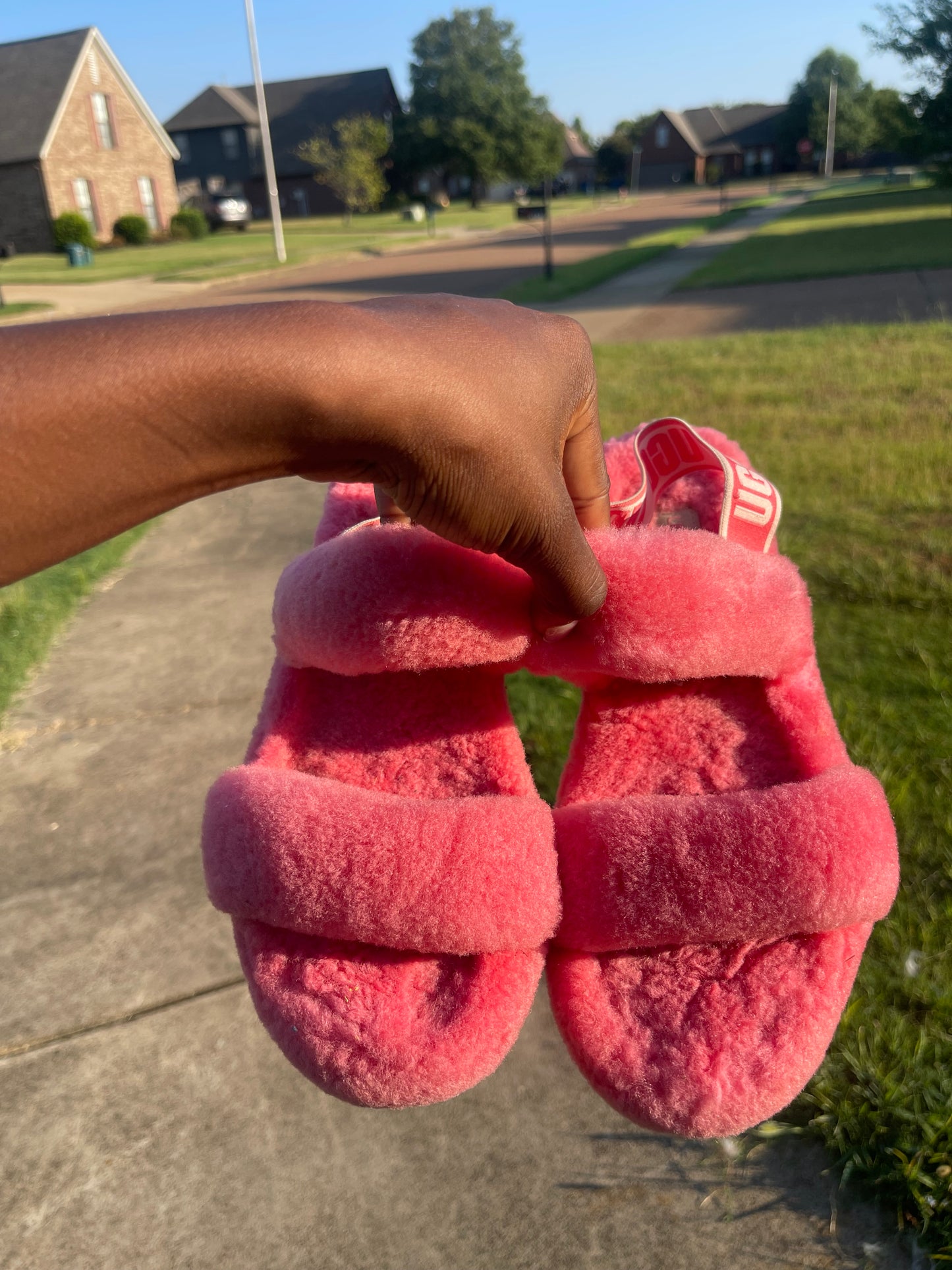 Ugg Pink Sandals Women sz 10