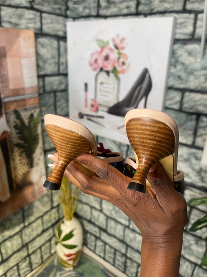 NEW "LV" Pink Heels (see details) Women sz 36 = 6