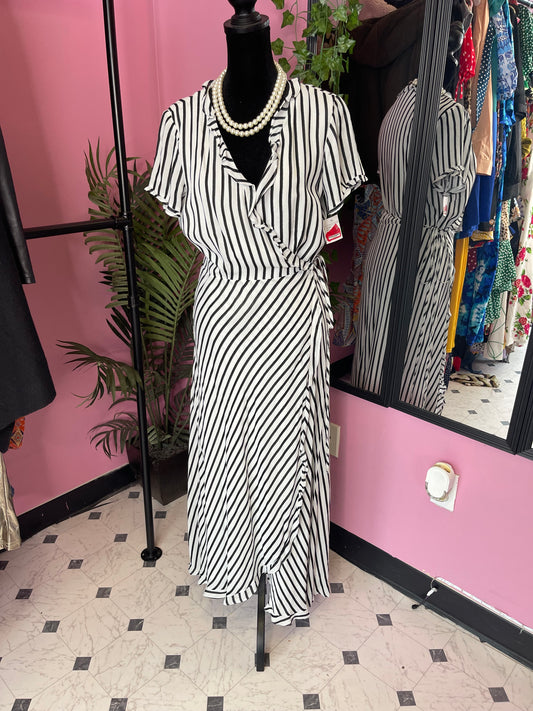 NEW Bardst Black White Dress Women sz Small
