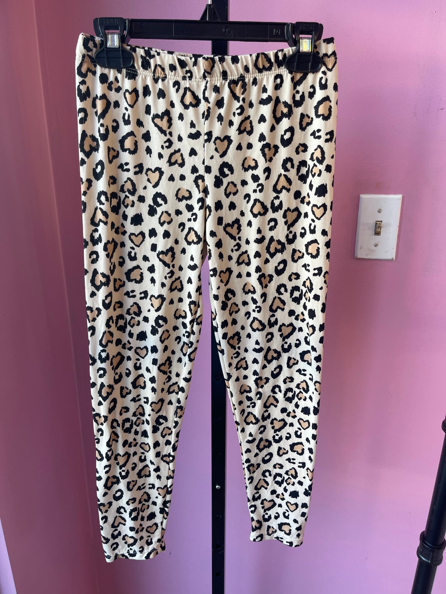 Brown Print Pants Girls sz 10/12