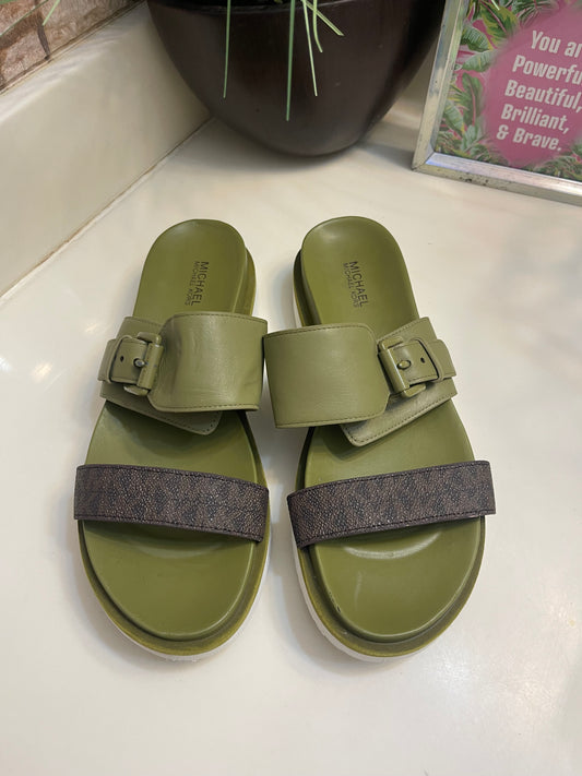 Michael Kors Green Sandals Women sz 8