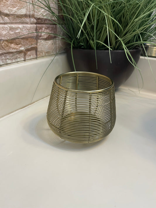 NEW Gold Candle Holder