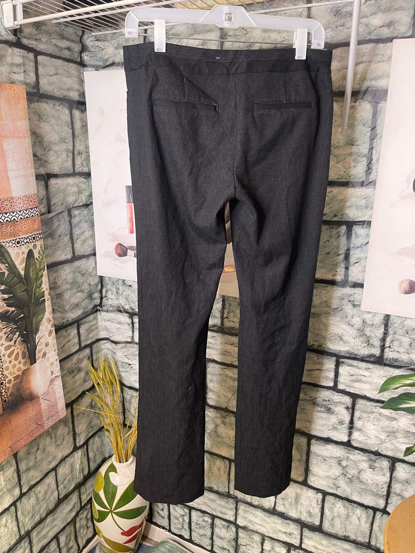 Express Black Gray Casual Pants Women sz 6