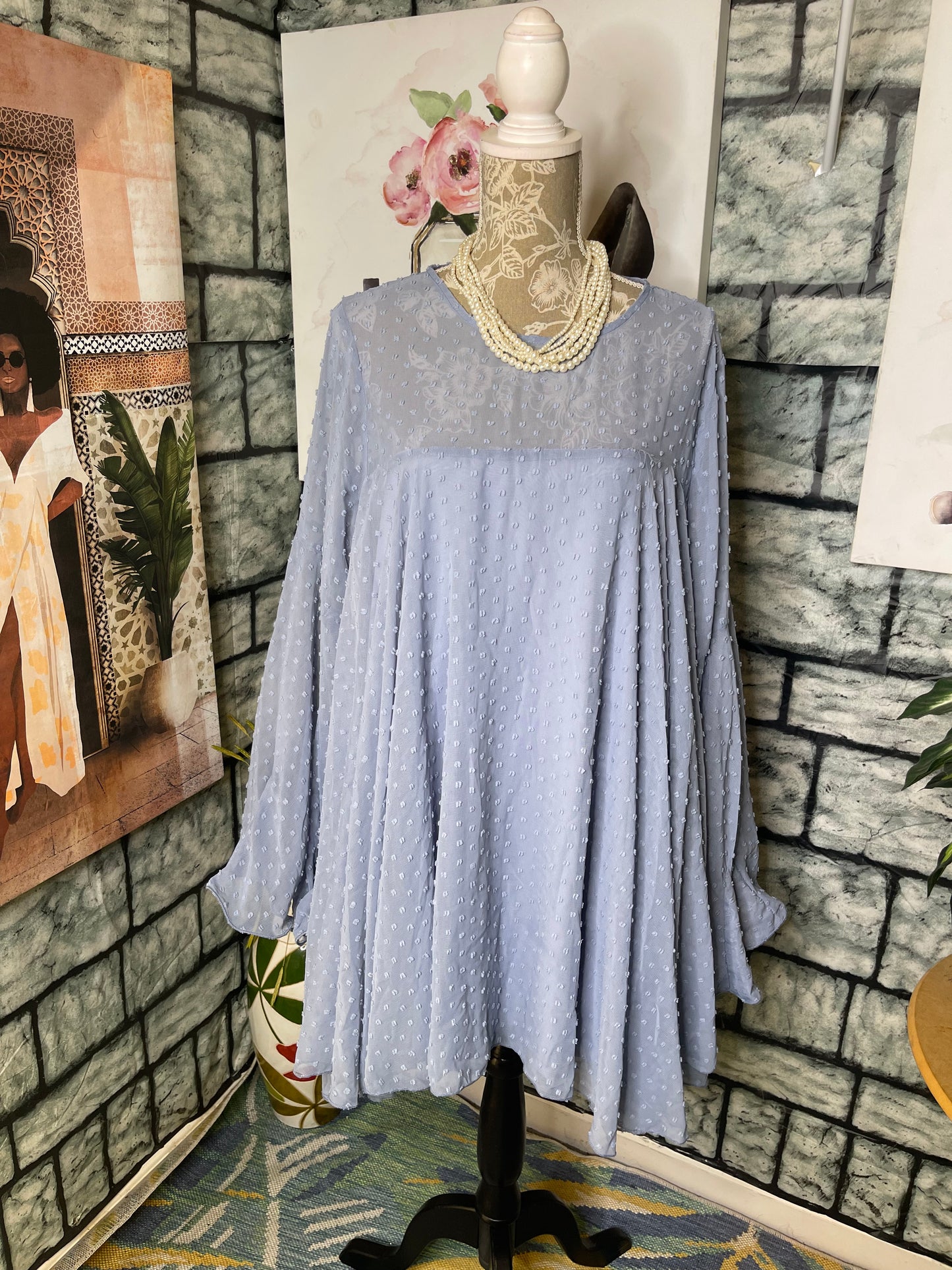 NEW Boohoo Blue Dress Women sz 14