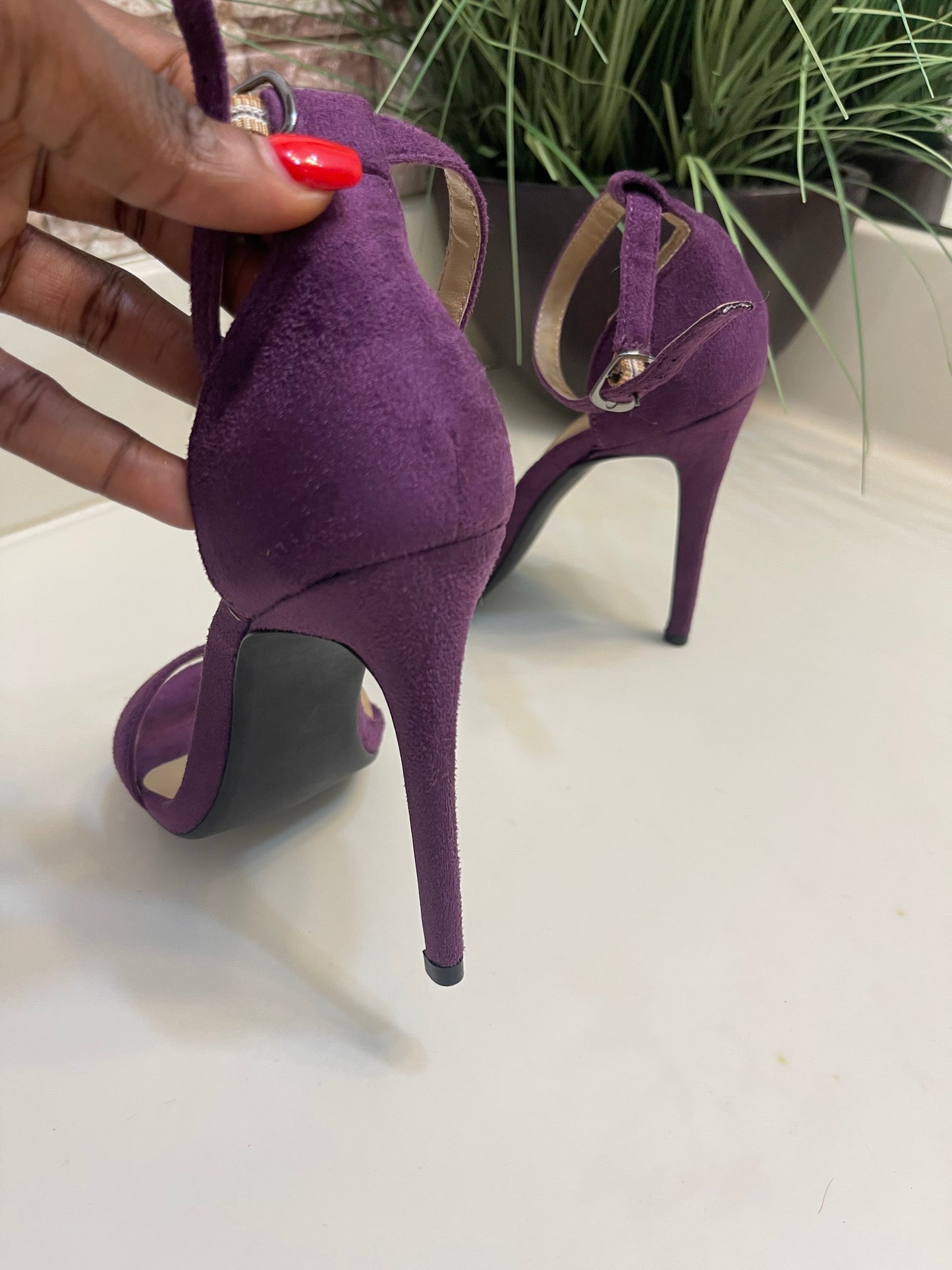 ZriEy Purple Heels Women sz 7