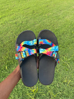 Chaco sandals black colorful women sz 10