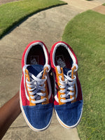 Vans Red Blue Yellow Men sz 7 Women sz 8.5