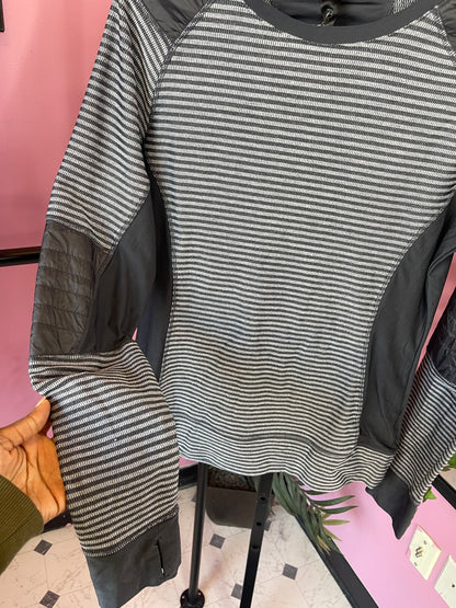 Mondetta Gray Black Top Women sz Small
