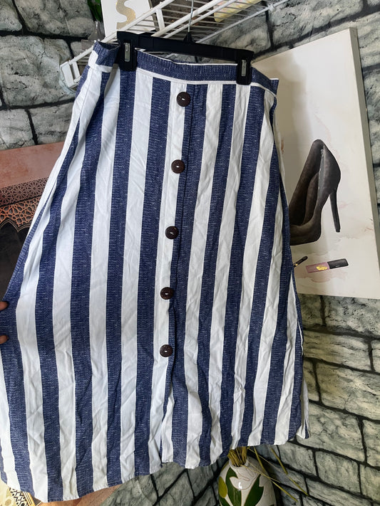 Modern Attraction Blue White Skirt Women sz Large