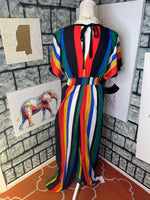 Colorful jumpsuit women sz medium