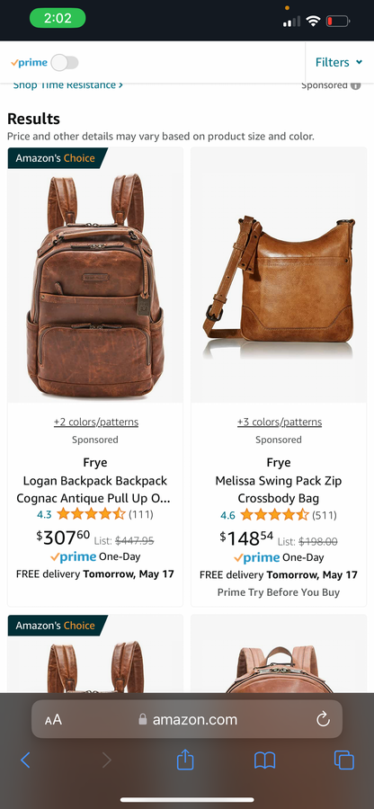 Frye Leather Backpack Brown