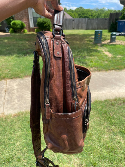 Frye Leather Backpack Brown