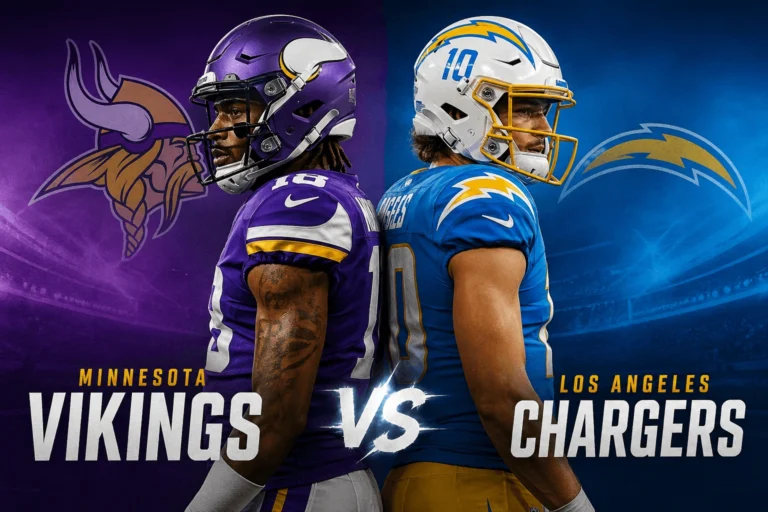 Minnesota Vikings vs Chargers Match Player Stats